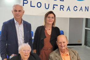  les doyens de l’assemblée, Alice Lambert, 101 ans et Lucien Choupaux, 92 ans.