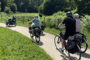 Le parcours est passé de la Vallée du Goëlo à la nouvelle voie verte à Launivier.