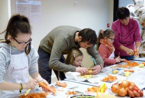 L'atelier cuisine en famille en février 2015