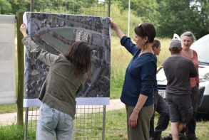 Les participants et les promeneurs ont aussi pu déposer leurs idées sur le grand plan.