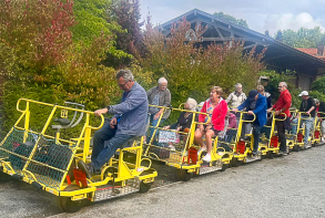 Sortie au vélo-rail à Médréac