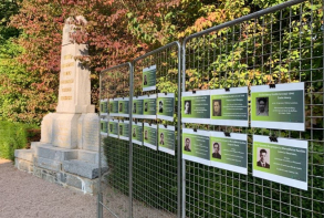 Les journées du patrimoine de Ploufragan débutaient par la visite guidée du monument des fusillés.
