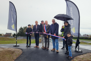 Actualité : inauguration du pumptrack (coupe du ruban) 15 novembre 2025