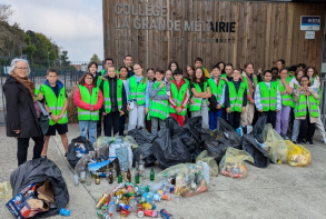 World cleanup day 2024 groupe collège La Grande Métairie