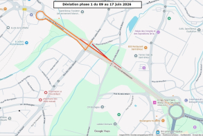 Travaux échangeur Villes Moisan 2026 déviation phase 1 du 9 au 17 juin