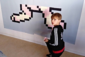 Diaporama Pixel Art école Louise Michel janvier 2017 image de couverture