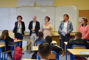 Actualité : visite à l'école de La Villette pour la rentrée scolaire 2 septembre 2022