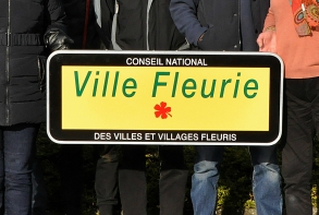 Actualité Environnement le panneau 1ère fleur décembre 2017