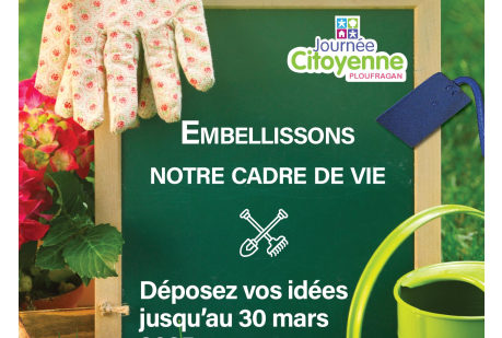 Annonce Journée citoyenne : déposez vos idées