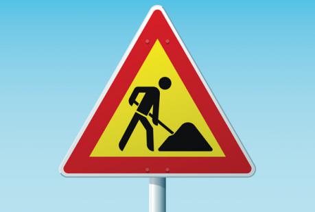 Illustration panneau travaux voirie réseaux transports travaux