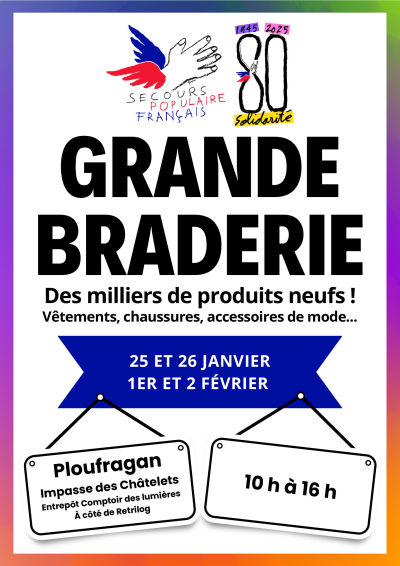 Agenda affiche braderies exceptionnelles janv-fev 25