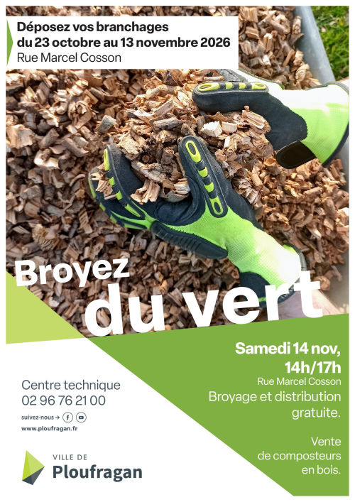 Agenda affiche broyez du vert oct 26