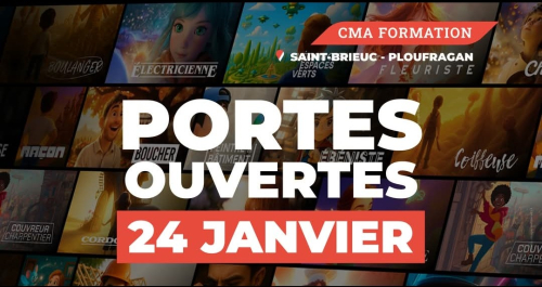 Agenda affiche porte ouverte CMA 22 24 janvier