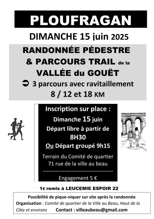 Agenda affiche randonnée la ville au beau 15 juin 25