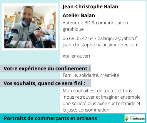 Actualité : portraits de commerçants Atelier Balan mai 2020