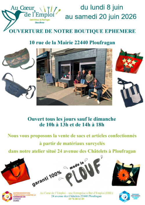 Agenda boutique au coeur de l'emploi juin 26