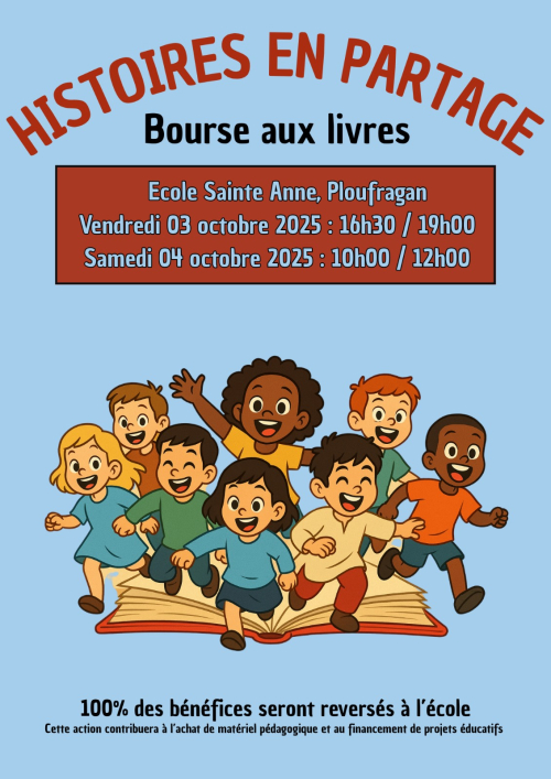 Agenda affihce bourse aux livres ecole st-anne 3-4 oct 25