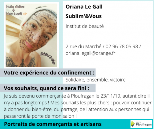 Actualité : portraits de commerçants Sublim'&Vous mai 2020
