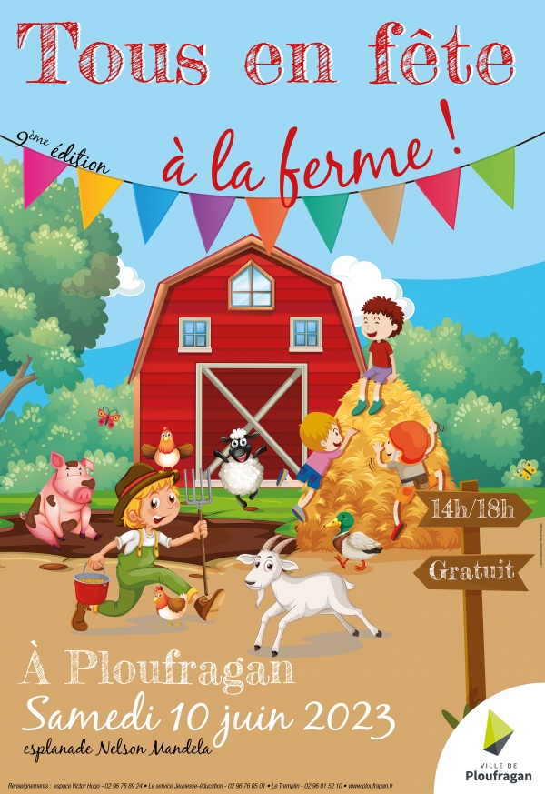 Affiche tous en fête ferme juin 2023