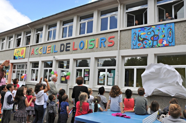 Actualité Enfance Inauguration fresque accueil de loisirs juin 2017 2