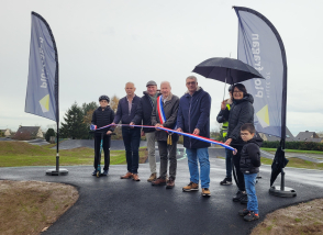 Actualité : inauguration du pumptrack (coupe du ruban) 15 novembre 2025