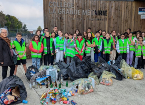 World cleanup day 2024 groupe collège La Grande Métairie