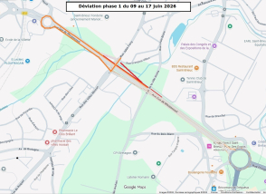 Travaux échangeur Villes Moisan 2026 déviation phase 1 du 9 au 17 juin