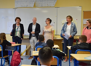 Actualité : visite à l'école de La Villette pour la rentrée scolaire 2 septembre 2022