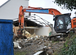 Actualité urbanisme démolitions bâtiments février 2018 engin de chantier