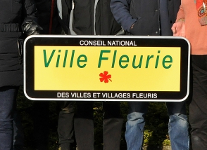 Actualité Environnement le panneau 1ère fleur décembre 2017