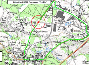 Actualité : carte déviation travaux sur rond-point du Pré Rio 3 et 10 octobre 2026