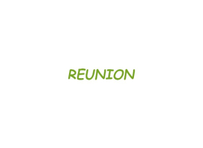 Agenda réunion