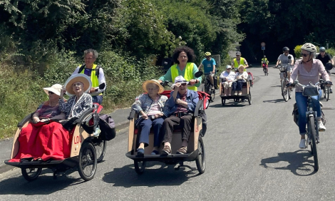 Journée citoyenne 2026 : les Vagabonheurs participaient à la balade à vélo.