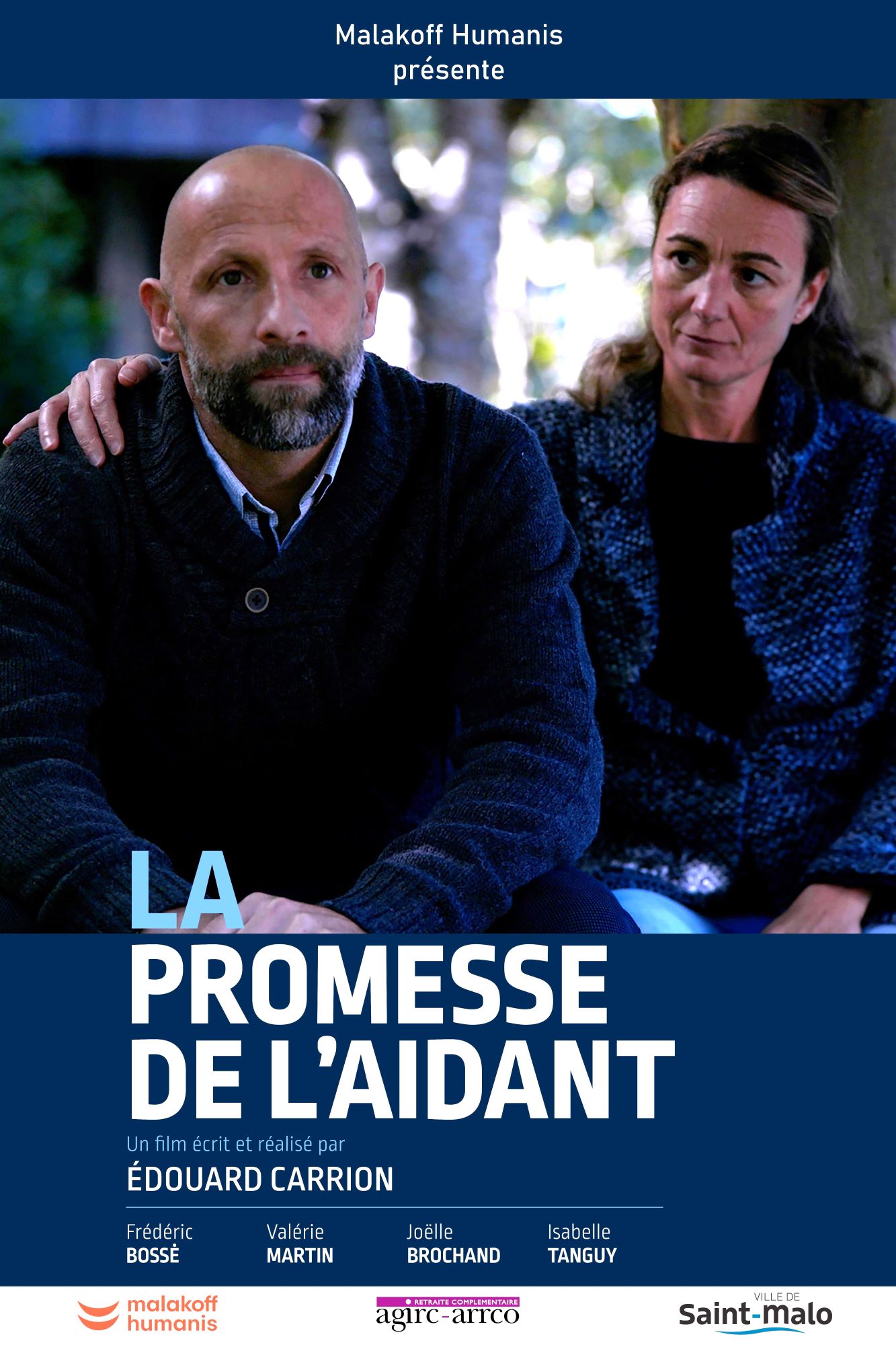 Affiche film " La promesse de l'aidant " d'Edouard Carrion