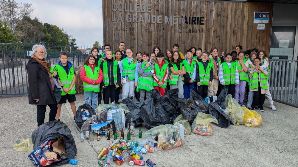 World cleanup day 2024 groupe collège La Grande Métairie