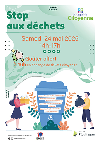 Affiche stop aux dechets