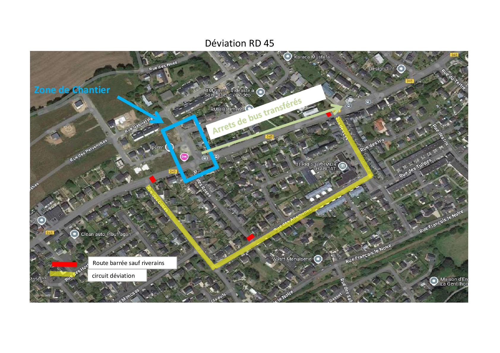 Actualité travaux rue de Bel Air mars 2025