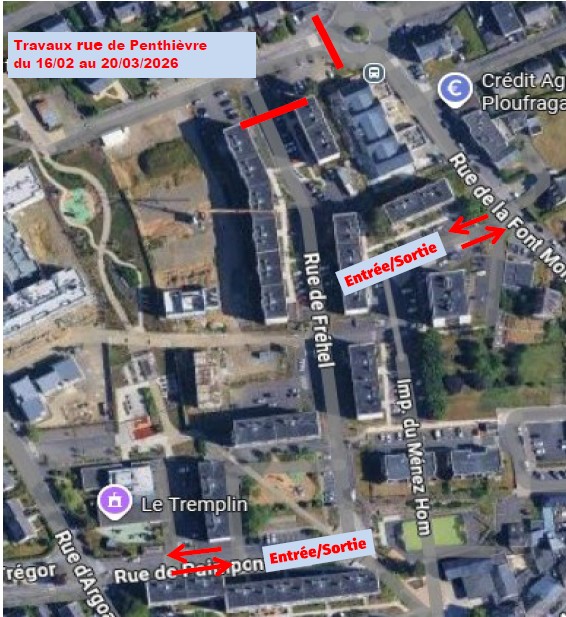 Annonce : Travaux rue de Penthièvre février 2026